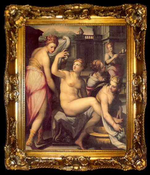 framed  Naldini, Giovanni Battista Bathsheba Bathing, ta009-2